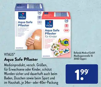 Aldi Süd Vitalis Aqua Safe Pflaster Angebot