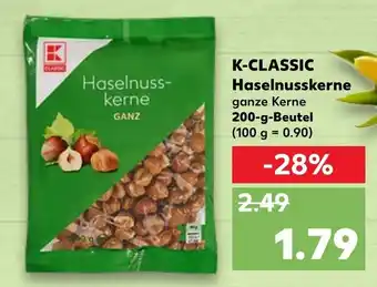 Kaufland K Classic Haselnusskerne 200 g Beutel Angebot