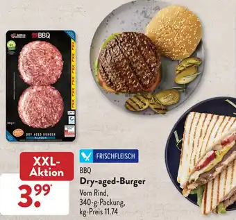 Aldi Süd BBQ Dry aged Burger 340 g Packung Angebot