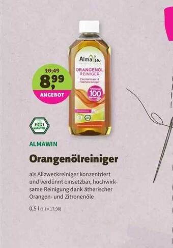 Denns BioMarkt Almawin Orangenölreiniger Angebot