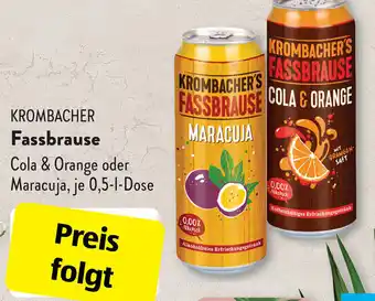 Aldi Süd Krombacher Fassbrause 0,5 L Dose Angebot