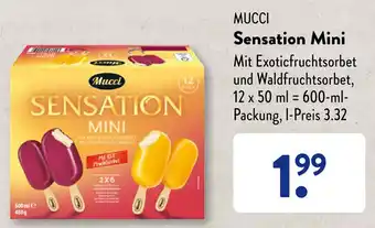 Aldi Süd Mucci Sensation Mini 600 ml Packung Angebot