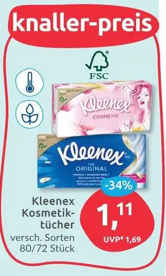 Budni Kleenex Kosmetiktücher 80/72 Stück Angebot