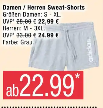 Marktkauf Adidas Damen/Herren Sweat-Shorts Angebot