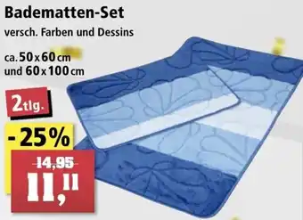 Thomas Philipps Badematten Set ca. 50x60 cm und 60x100 cm Angebot