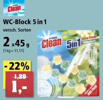 Thomas Philipps at home Clean WC Block 5 in 1, 2x45 g Angebot