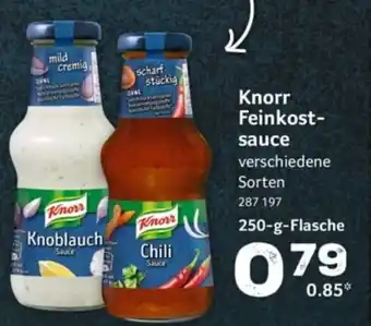 Selgros Knorr Feinkostsauce 250 g Flasche Angebot