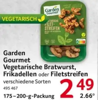 Selgros Garden Gourmet Vegetarische Bratwurst, Frikadellen oder Filetstreifen 175-200 g Packung Angebot