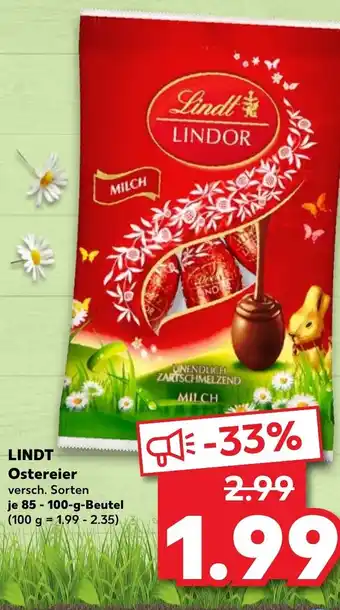 Kaufland Lindt Ostereier 85-100 g Beutel Angebot