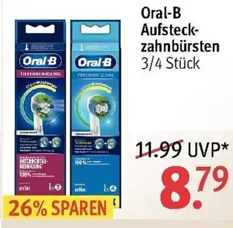 Rossmann Oral-B Aufsteckzahnbürsten Angebot