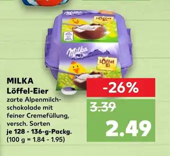 Kaufland Milka Löffel Eier 128-136 g Angebot