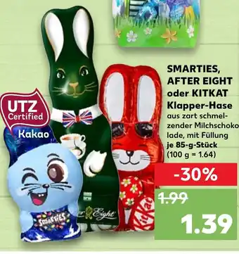 Kaufland Smarties, After Eight oder Kitkat Klapper Hase 85 g Angebot