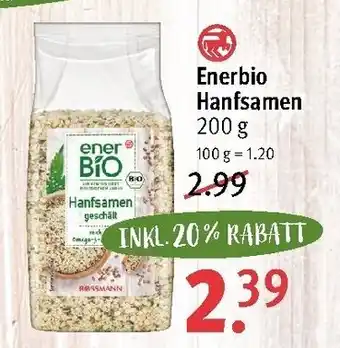 Rossmann Enerbio Hanfsamen 200g Angebot