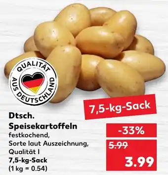 Kaufland Dtsch. Speisekartoffeln 7,5 kg Sack Angebot