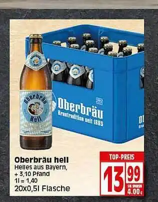 Elli Markt Oberbräu Hell Helles Aus Bayern Angebot