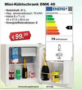 Stabilo Fachmarkt Mini-kühlschrank Dmk 40 Angebot