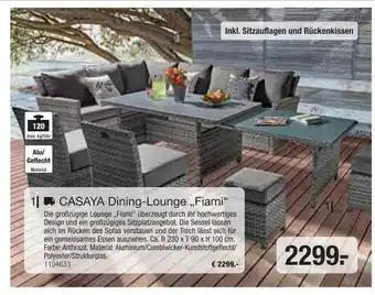 Hagebau Casaya Dining-lounge „fiami“ Angebot