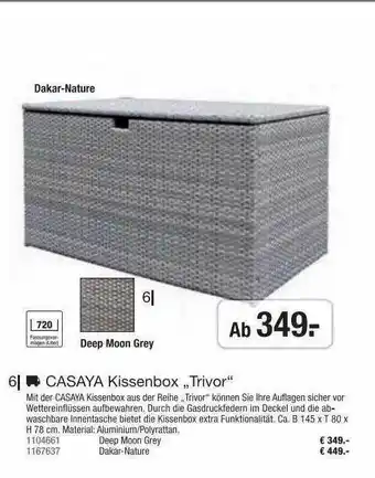 Hagebau Casaya Kissenbox „trivor“ Angebot