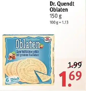 Rossmann Dr. Quendt Oblaten 150g Angebot