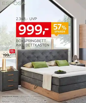 XXXLutz Esposa Boxspringbett inkl. Betkasten Angebot