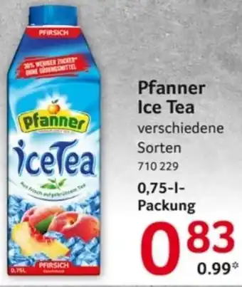 Selgros Pfanner Ice Tea 0,75 L Packung Angebot