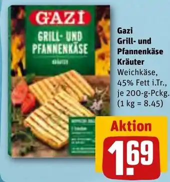 REWE Gazi Grill und Pfannenkäse 200 g Pckg. Angebot