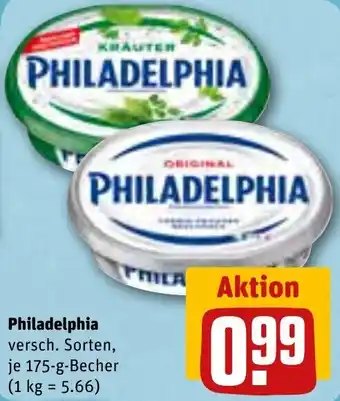 REWE Philadelphia 175 g Becher Angebot