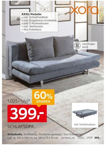 XXXLutz Xora Schlafsofa Angebot