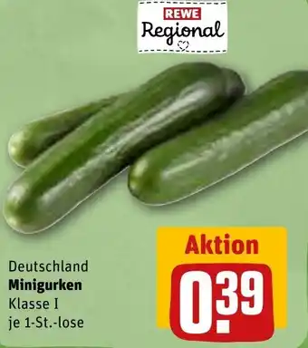 REWE Deutschland Mini Gurken Angebot