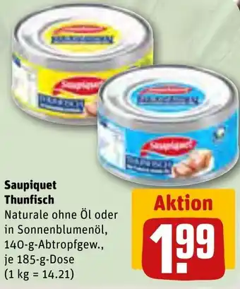 REWE Saupiquet Thunfisch 185 g Dose Angebot