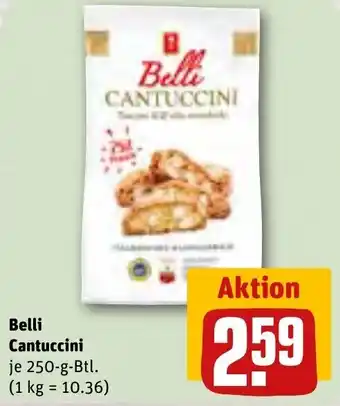 REWE Belli Cantuccini 250 g Btl. Angebot