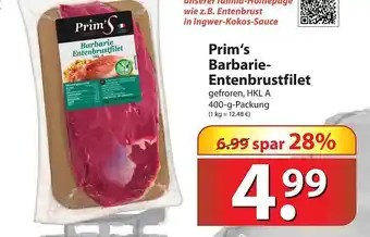 Famila Nord Ost Prim's Barbarie-Entenbrustfilet Angebot