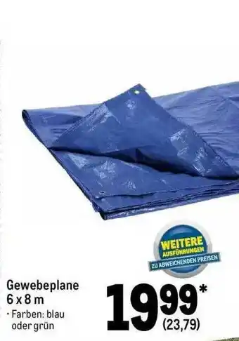 METRO Gewebeplane 6 X 8 M Angebot