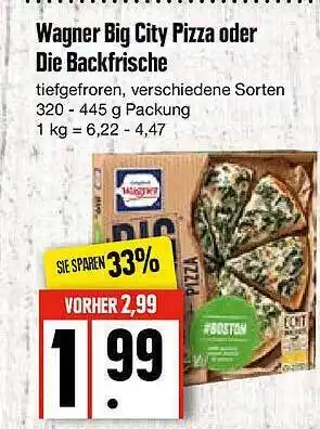 Edeka Wagner Big City Pizza Oder Die Backfrische Angebot