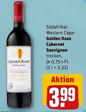 REWE Golden Kaan Cabernet Sauvignon 0,75 L-Fl. Angebot