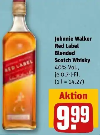 REWE Johnnie Walker Red Label Blended Scotch Whisky 0,7 L-Fl. Angebot