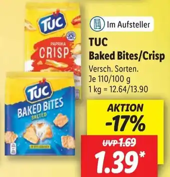 Lidl TUC Baked Bites/Crisp 110/100 g Angebot