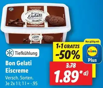 Lidl Bon Gelati Eiscreme 2x1 L Angebot