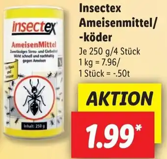 Lidl Insectex Ameisenmittel/köder 250 g/4 Stück Angebot