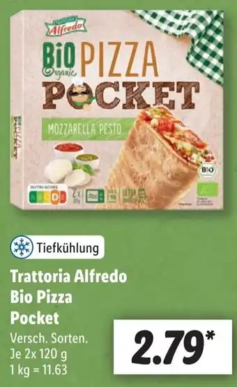 Lidl Trattoria Alfredo Bio Pizza Pocket 2x120 g Angebot