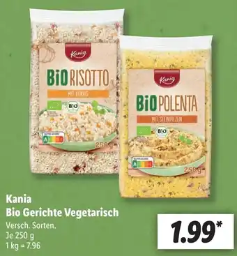 Lidl Kania Bio Gerichte Vegetarisch 250 g Angebot