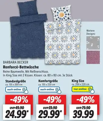 Lidl Barbara Becker Renforcé Bettwäsche Angebot