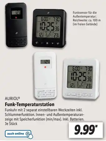 Lidl Auriol Funk Temperaturstation Angebot