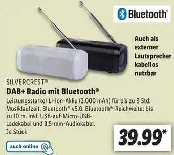 Lidl Silvercrest DAB+Radio mit Bluetooth Angebot