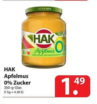 Famila Nord Ost HAK Apfelmus 0% Zucker Angebot