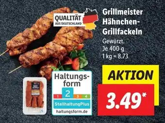 Lidl Grillmeister Hähnchen Grillfackeln 400 g Angebot