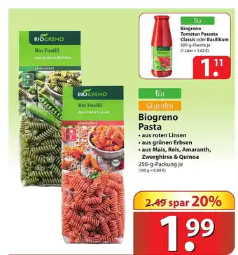 Famila Nord Ost Biogreno Pasta Angebot