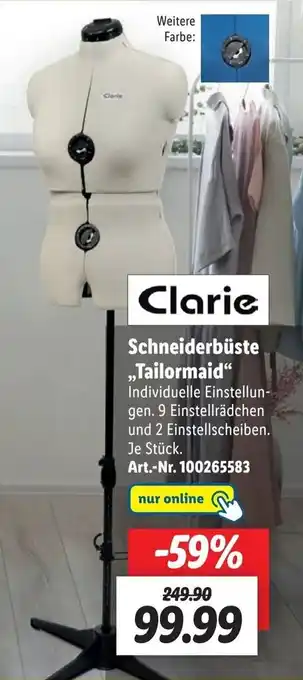 Lidl Clarie Schneiderbüste Tailormaid Angebot