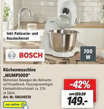 Lidl Bosch Küchenmaschine ,,MUMP5000" Angebot