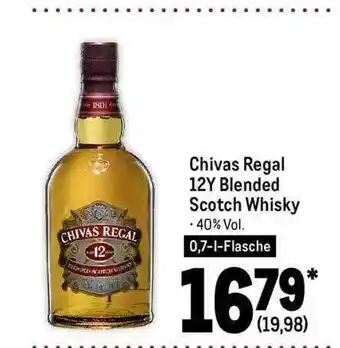 METRO Chivas Regal 12y Blended Scotch Whisky Angebot